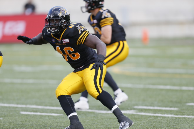 July 31, 2014; Hamilton, ON; Winnipeg Blue Bombers defeat the Hamilton Tiger-Cats 27-26 at Ron Joyce Stadium. Photo/mandatory credit John E. Sokolowski