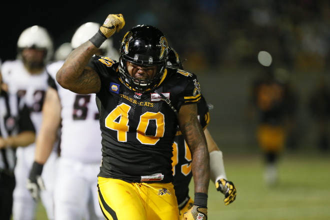 July 26, 2014; Hamilton, ON; Hamilton Tiger-Cats defeat the Ottawa Redblacks 33-23 at Ron Joyce Stadium. Photo/mandatory credit John E. Sokolowski